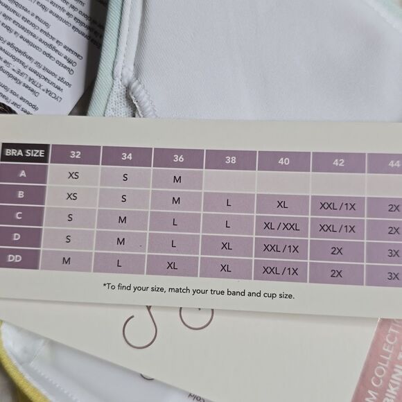 1212 NWT CALIA Women's Double Strap Triangle Bikini Low Support Swim Top - Picture 6 of 6